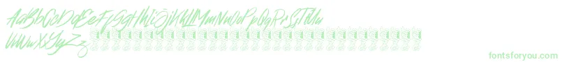 Broklight Font – Green Fonts on White Background