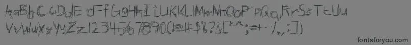 BROKPN  -Schriftart – Schwarze Schriften auf grauem Hintergrund