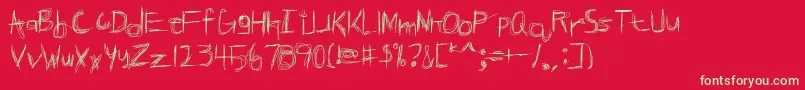 BROKPN   Font – Green Fonts on Red Background