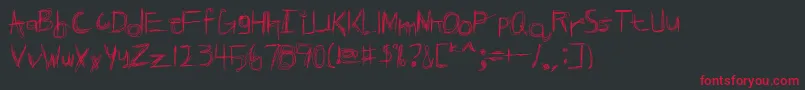 BROKPN   Font – Red Fonts on Black Background