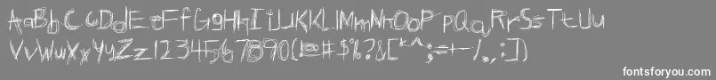 BROKPN   Font – White Fonts on Gray Background
