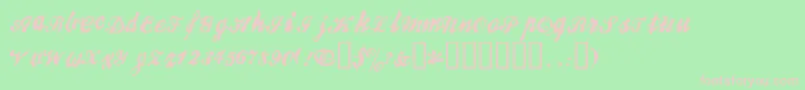 BROKR    Font – Pink Fonts on Green Background