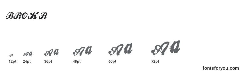 BROKR    (122234) Font Sizes