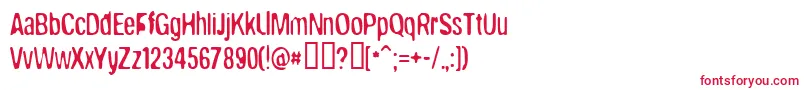 brokw    Font – Red Fonts on White Background