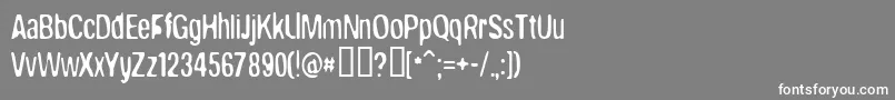 brokw    Font – White Fonts on Gray Background