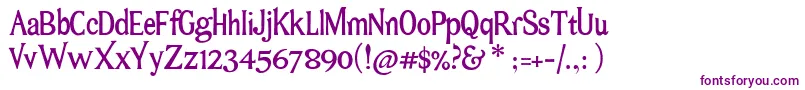 Bromato Font – Purple Fonts on White Background