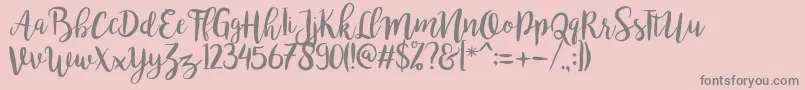 En savoir plus sur la police bromello Regular Police bromello Regular – polices grises sur fond rose
