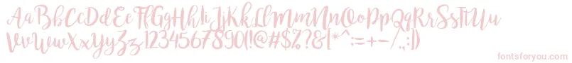 bromello Regular Font – Pink Fonts on White Background