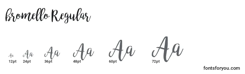 Bromello Regular Font Sizes