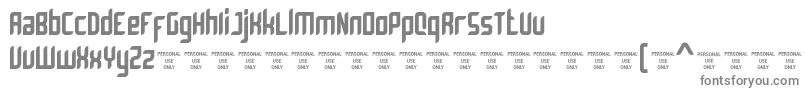 Bromount Personal Use Only Font – Gray Fonts on White Background