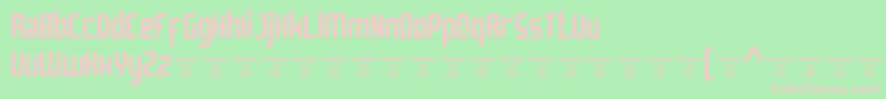 Bromount Personal Use Only Font – Pink Fonts on Green Background