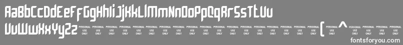 Bromount Personal Use Only Font – White Fonts on Gray Background