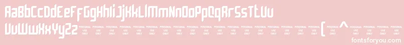 Bromount Personal Use Only Font – White Fonts on Pink Background
