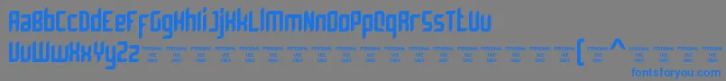 Bromount Personal Use Only Font – Blue Fonts on Gray Background