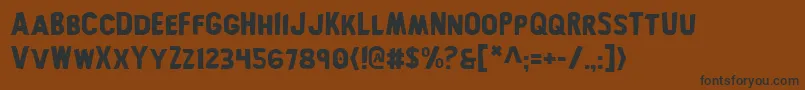 bronic Font – Black Fonts on Brown Background