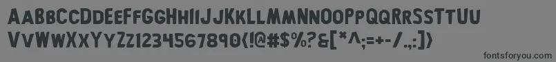 bronic Font – Black Fonts on Gray Background