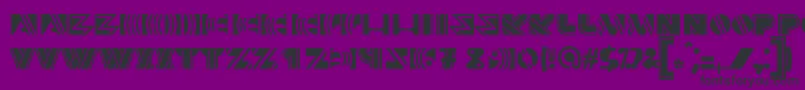 Bronium-Schriftart – Schwarze Schriften auf violettem Hintergrund