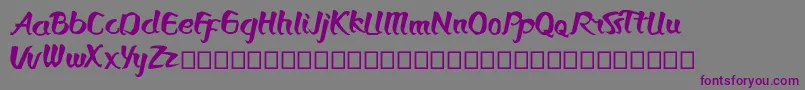 Bronkos Font – Purple Fonts on Gray Background