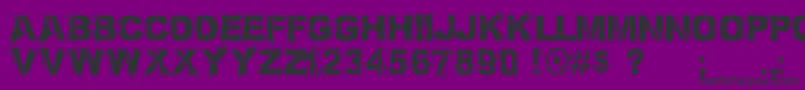 Bronx Bystreets 1 4 PERSONAL USE ONLY Font – Black Fonts on Purple Background