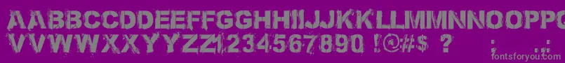 Police Bronx Bystreets 1 4 PERSONAL USE ONLY – polices grises sur fond violet