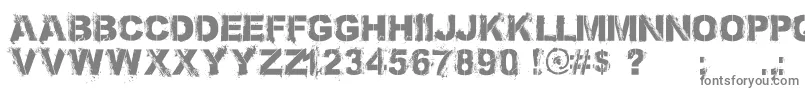フォントBronx Bystreets 1 4 PERSONAL USE ONLY – 白い背景に灰色の文字