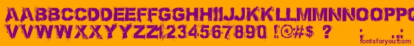 Fonte Bronx Bystreets 1 4 PERSONAL USE ONLY – fontes roxas em um fundo laranja