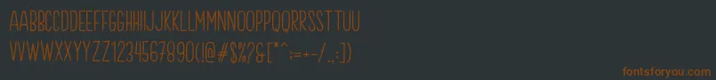 Brook Demo Font – Brown Fonts on Black Background