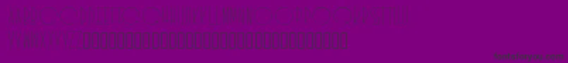 Czcionka Idilica – czarne czcionki na fioletowym tle