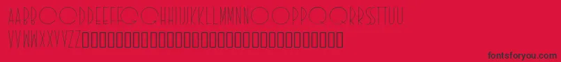Idilica Font – Black Fonts on Red Background