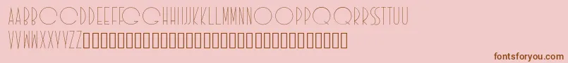 Idilica Font – Brown Fonts on Pink Background