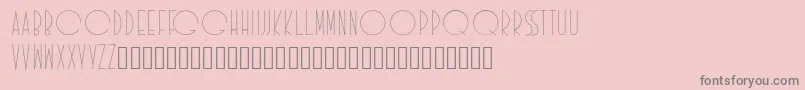 Czcionka Idilica – szare czcionki na różowym tle