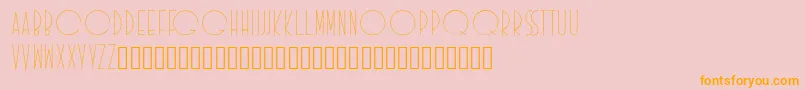 Idilica Font – Orange Fonts on Pink Background