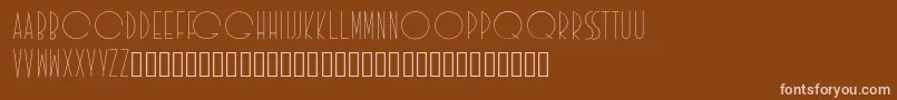 Idilica Font – Pink Fonts on Brown Background