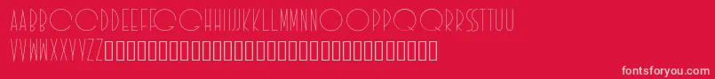 Idilica Font – Pink Fonts on Red Background