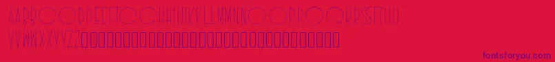 Idilica-Schriftart – Violette Schriften auf rotem Hintergrund