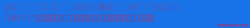 Idilica Font – Red Fonts on Blue Background