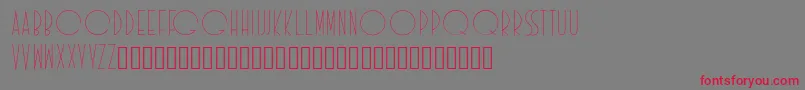 Idilica Font – Red Fonts on Gray Background