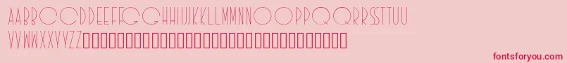 Idilica Font – Red Fonts on Pink Background