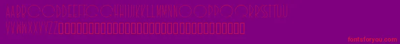 Idilica Font – Red Fonts on Purple Background