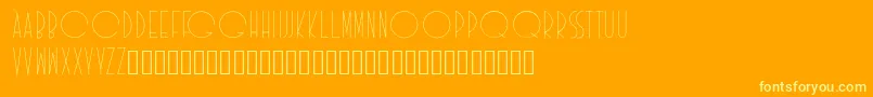 Idilica Font – Yellow Fonts on Orange Background