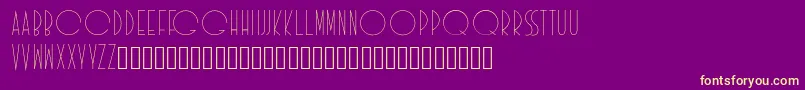 Idilica-Schriftart – Gelbe Schriften auf violettem Hintergrund