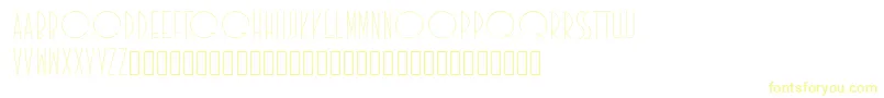 Idilica Font – Yellow Fonts on White Background