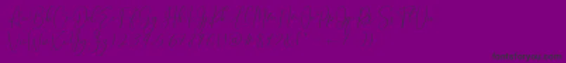 Brooke Smith Script Font – Black Fonts on Purple Background
