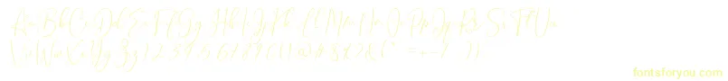 Brooke Smith Script-Schriftart – Gelbe Schriften