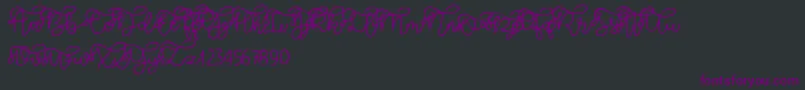 Lisätietoja Brooklyn script-fontista Brooklyn script-fontti – violetit fontit mustalla taustalla