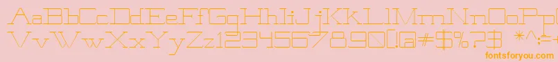 Brooklyn Font – Orange Fonts on Pink Background