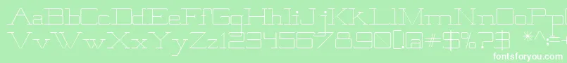 Brooklyn Font – White Fonts on Green Background