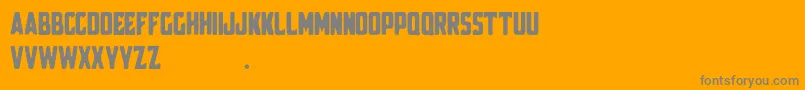 Broscoi Demo Font – Gray Fonts on Orange Background