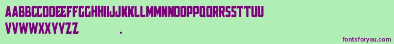 Broscoi Demo Font – Purple Fonts on Green Background