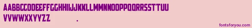 Broscoi Demo Font – Purple Fonts on Pink Background